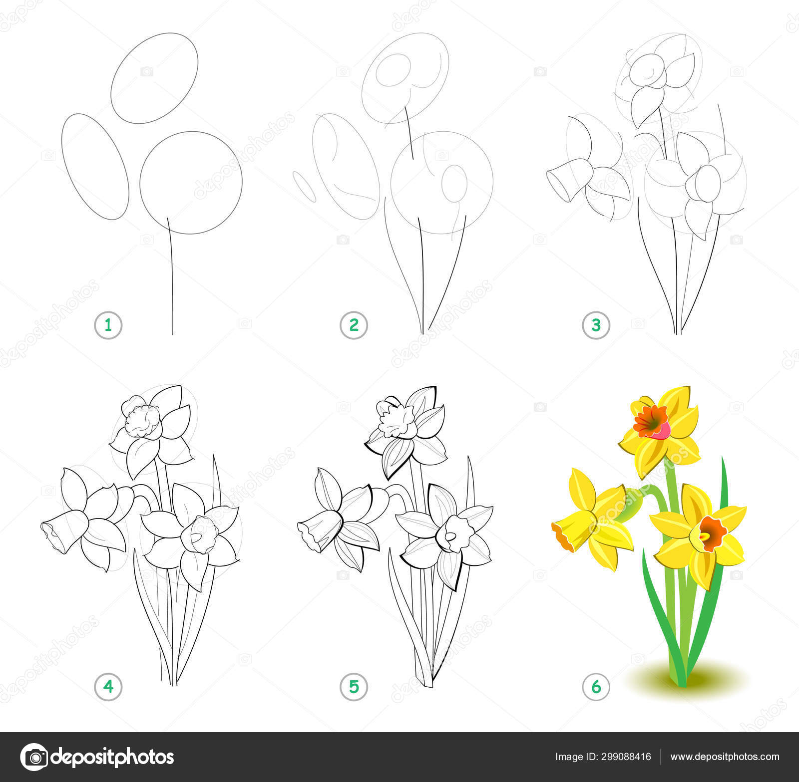 Букет поэтапное рисование. Цветы поэтапное рисование для детей. Поэтапное рисование нарцисса. Рисунок весенних цветов. Рисование весенние цветы.