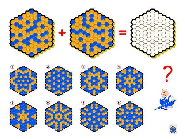 Gioco Puzzle Logica Matematica Bambini Adulti Quale Segno Dovrebbe Essere — Vettoriale Stock