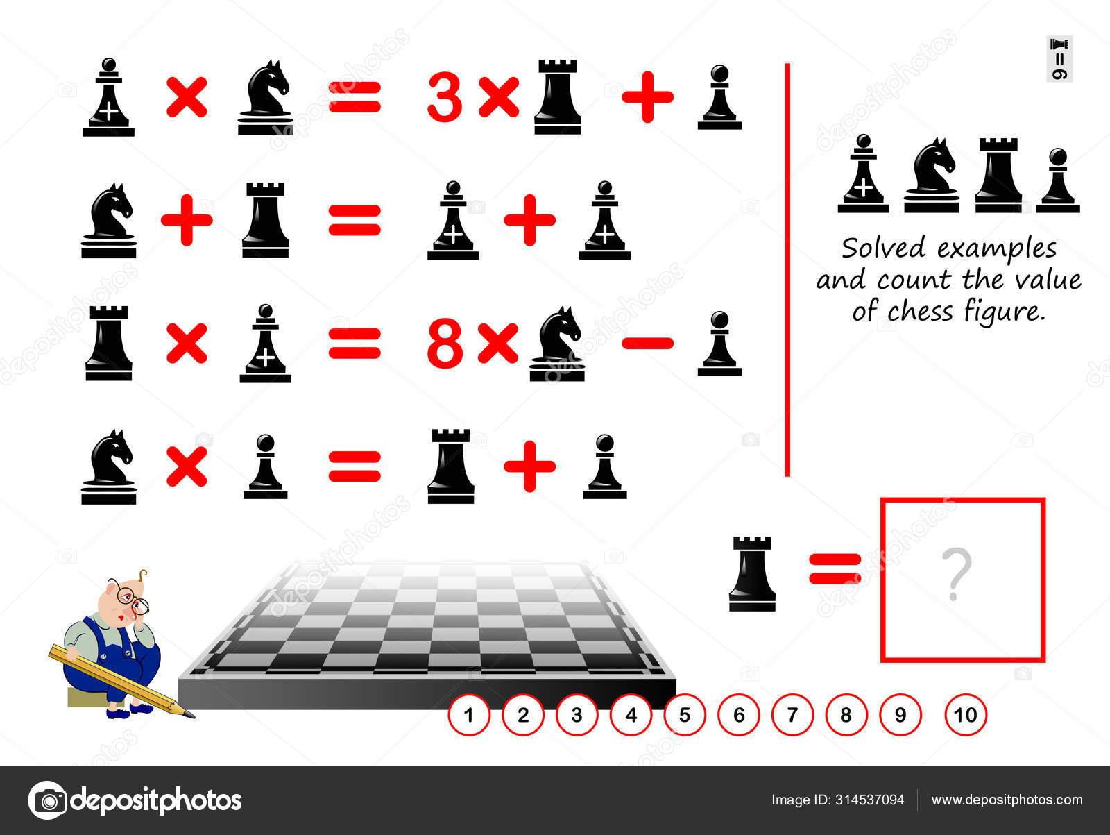 Jogo De Quebra-cabeças Lógico Para Crianças E Adultos. Você Pode