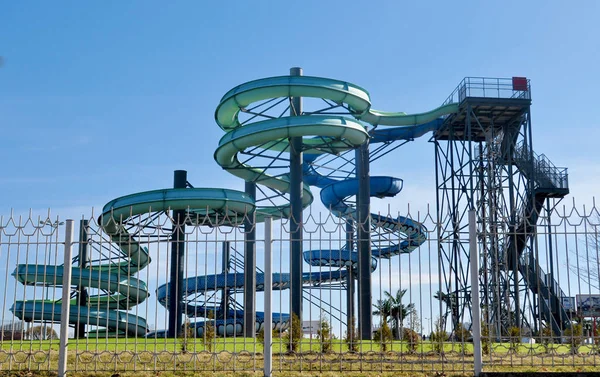 Sommer Wasserpark Bau — Stockfoto