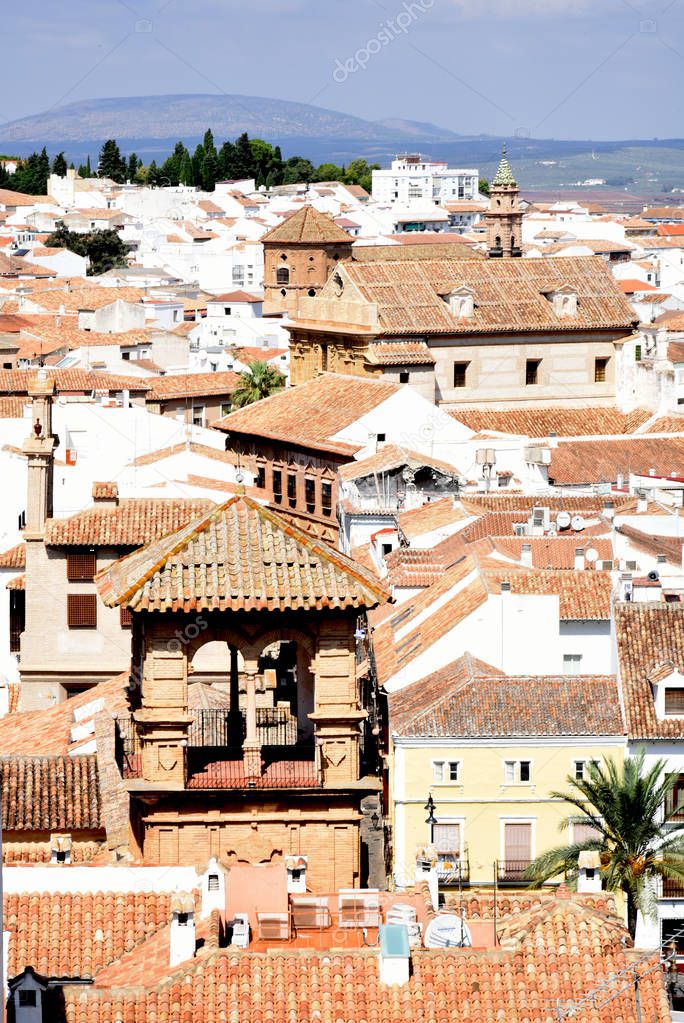 Antequera town , panoramic view