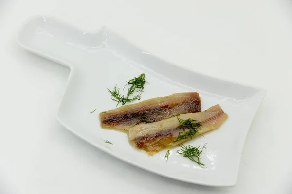 marinated anchovies with olive oil