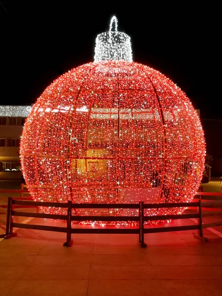 Christmas big ball , street decoration