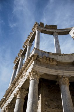 Roma Tiyatrosu'sındaki Merida, İspanya, M.ö. 1. yüzyıl