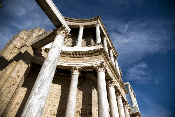 Roma Tiyatrosu Sındaki Merida Spanya Yüzyıl — Stok fotoğraf