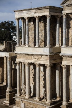 Roma Tiyatrosu'sındaki Merida, İspanya, M.ö. 1. yüzyıl