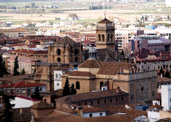 Luchtfoto Van Granada Monumentale Spanje — Stockfoto
