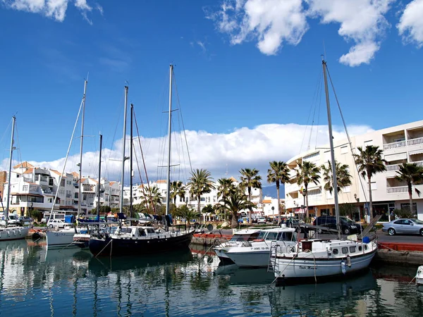 Boats Anchored Harbor — Stock Photo, Image