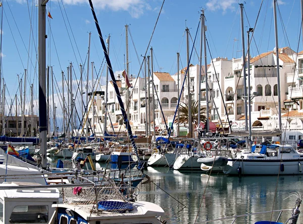 Bateaux Ancrés Dans Port — Photo