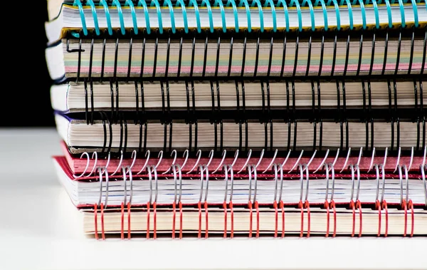 Pile Spiral Wire Notebooks — Stock Photo, Image