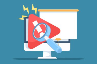 Olay yönetiminin vektör illüstrasyonu. Riskleri tespit etme, temel nedenleri analiz etme, sorun çözme ve iş veya bilişim süreçlerindeki kritik hataları ele alma kavramı.