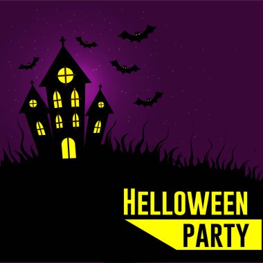 Cadılar Bayramı kutlama afiş satış Violet 