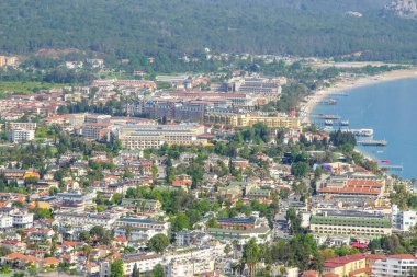 Türkiye ve Akdeniz 'de kemer kasabası (üstte görünüm)