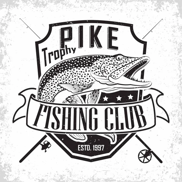 Риболовля клуб логотип — стоковий вектор