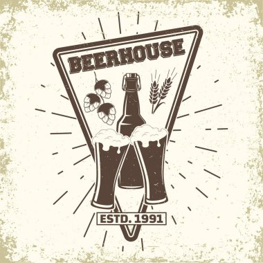 Zanaat bira amblem tasarımı