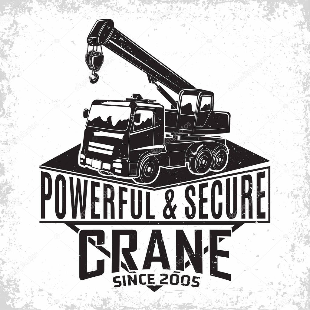 auto crane emblem design