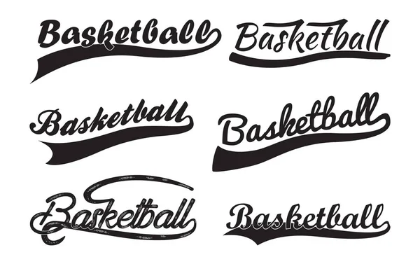Надпись Баскетбол с шашками — стоковый вектор