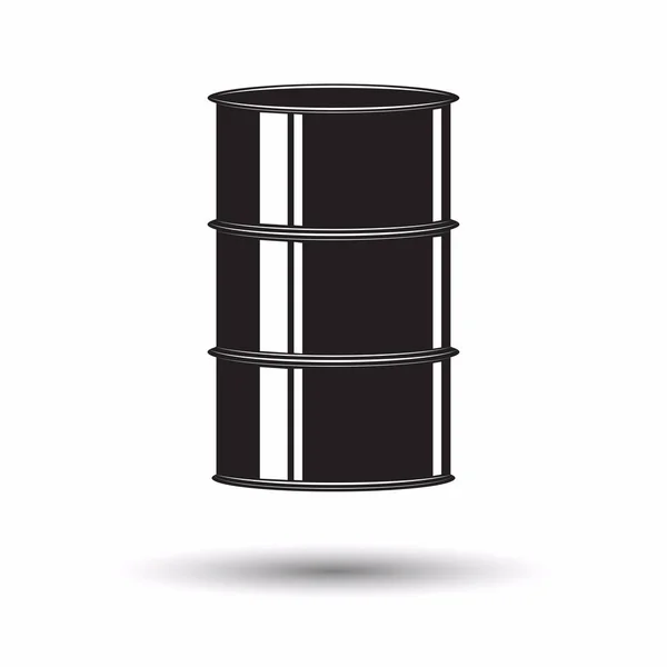 Monochroom benzine vat pictogram — Stockvector