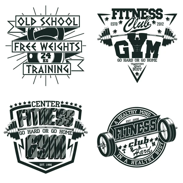 Conjunto Diseños Gráficos Camisetas Vintage Sellos Impresión Grange Emblemas Tipografía — Vector de stock