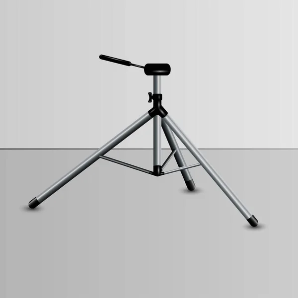 Реалистичный Штатив Камеры Теневым Дизайном Вектором — стоковый вектор
