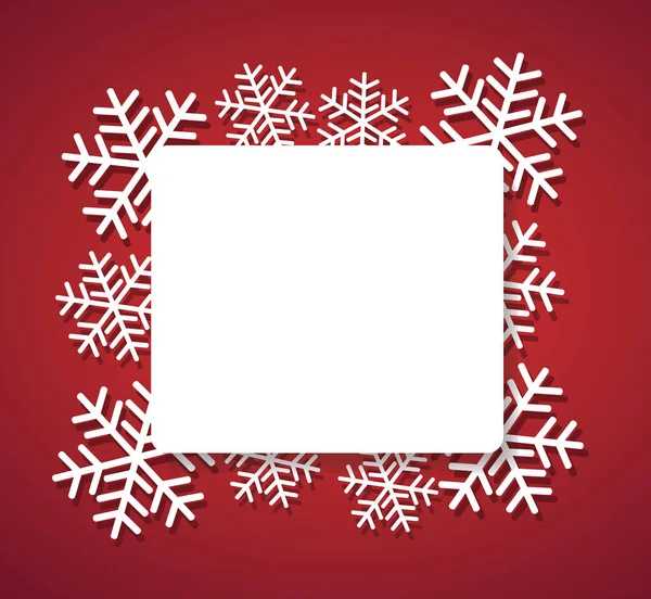 Banner Fiocco Neve Web Concetto Natale Illustrazione Vettoriale Sfondo Eps — Vettoriale Stock
