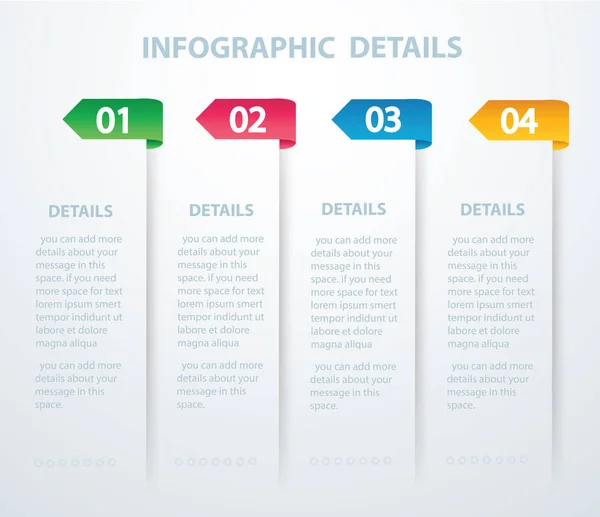 Info Graphic Modelo Vetorial Com Opções Pode Ser Usado Para — Vetor de Stock