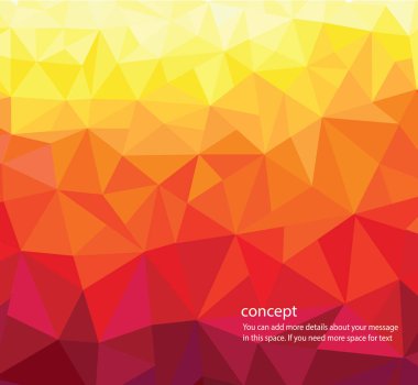 üçgen sıcak renkler arka plan vektör çizim eps10 soyut
