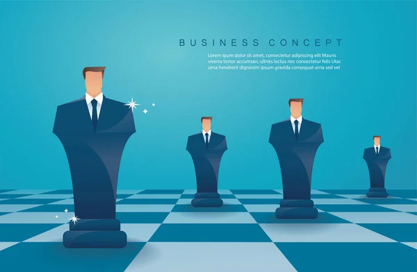 işadamı satranç şekil iş stratejisi kavramı vektör çizim eps10