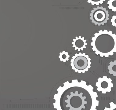 soyut beyaz dişliler dişli tekerlek arka plan vektör illüstrasyon Eps10