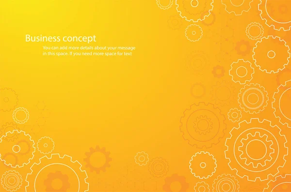 Abstrait Orange Rouages Roue Arrière Vecteur Illustration Eps10 — Image vectorielle