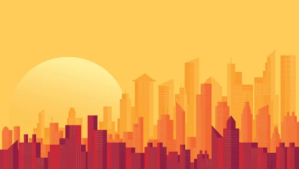 Ciudad Moderna Skyline Fondos Vector Ilustración Eps10 — Vector de stock