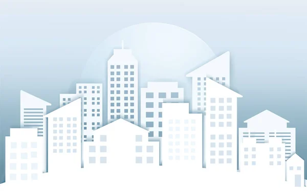 Ciudad Moderna Skyline Fondos Vector Ilustración Eps10 — Vector de stock