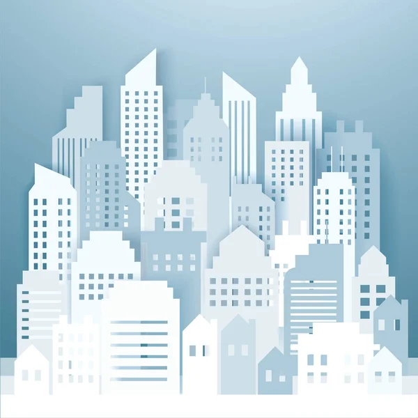 Ciudad Moderna Skyline Fondos Vector Ilustración Eps10 — Vector de stock