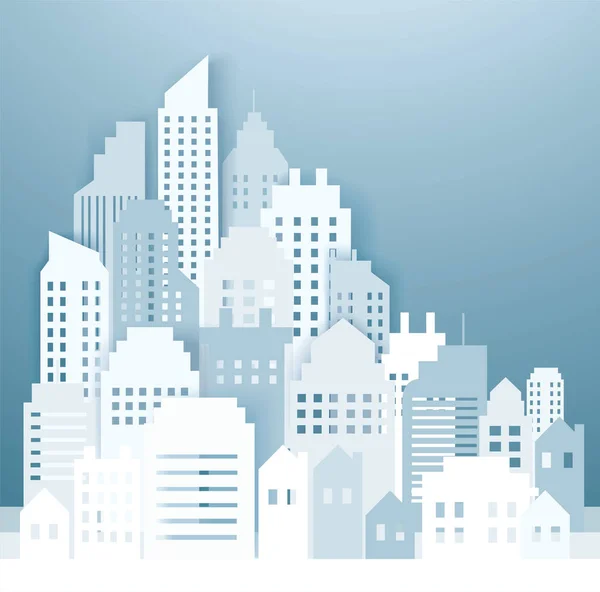 Ciudad Moderna Skyline Fondos Vector Ilustración Eps10 — Vector de stock