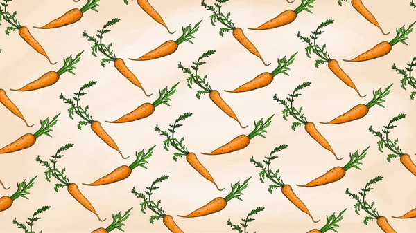 Векторна Ілюстрація Моркви Стиль Ескізу Овочів — стоковий вектор