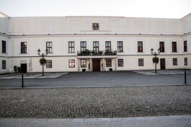 Chateau Frystat Çek Cumhuriyeti Karvına şehirde güzel sonbahar günü sırasında