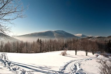 Kış dağ panorama Butoranka üzerinden