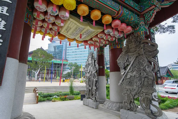 Seoul Güney Kore Haziran 2018 Main Gate Jogyesa Budizm Tapınağı — Stok fotoğraf