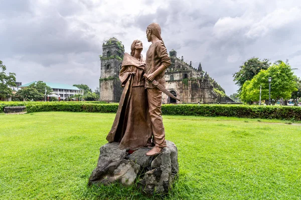 Unesco Patrimonio Humanidad Iglesia San Agustín Paoay Ilocos Norte Filipinas — Foto de Stock
