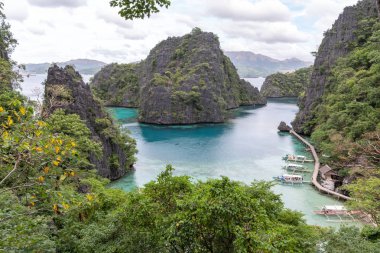 En iyi tur spot Kayangan Gölü içinde Coron Palawan, Filipinler