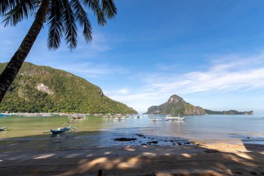 Güzel görüntülemek th içinde El nido Town beach, Palawan, Filipinler