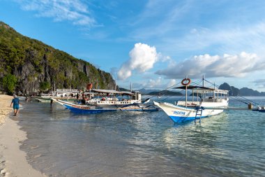 Kasım 7 komando Adası'nda tatil zevk 18,2018 insanlar bir El nido Palawan, Türkiye içinde plaj.