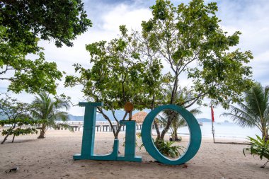 Lio Beach El Nido Palawan, Filipinler, güzel manzara