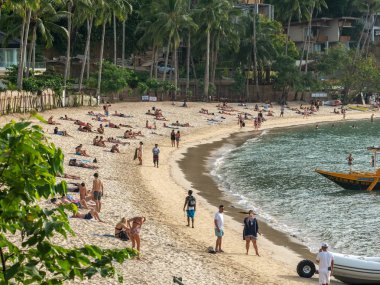 Kasım 19,2018 insanlar El nido Palawan, Filipinler Maremegmeg plaj tatil