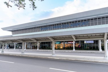 23 Kasım 2018 Puerto princesa Havaalanı terminal dış, Palawan, Filipinler