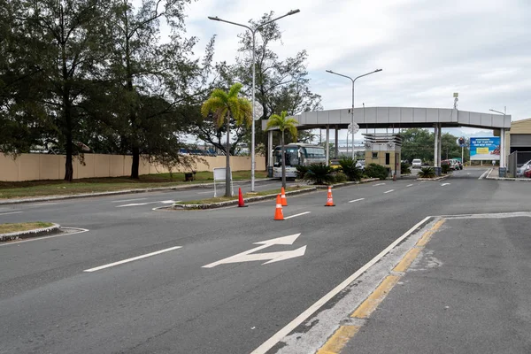 Aralık 2018 Otobüs Clark Airport Clark Filipinler Kapıdan Geçen — Stok fotoğraf