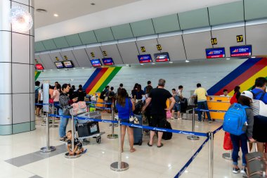 21 Aralık 2018 yolcu Clark havaalanı terminalinde, Clark, Filipinler iade