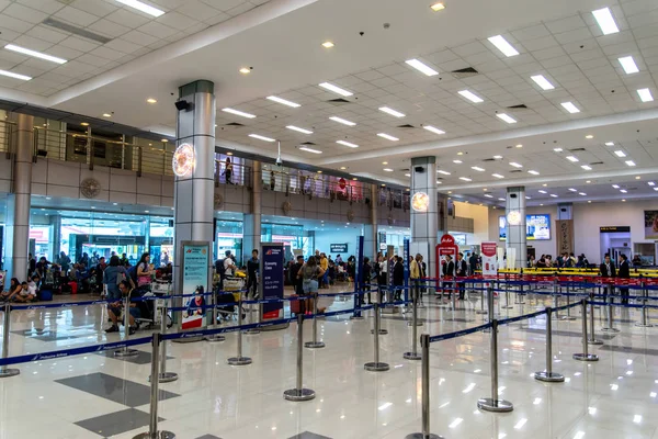 Dez 2018 Passageiros Preparam Para Fazer Check Clark Airport Terminal — Fotografia de Stock