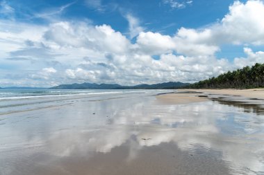 San Vincente Long Beach, Palawan, Filipin, güzel manzara