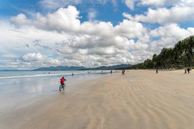 San Vincente Long Beach, Palawan, Filipin, güzel manzara
